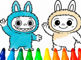 Labubu Coloring: Cute Monsters Labubu Coloring: Cute Monsters