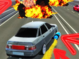 Traffic Racer with Guns on the Car Traffic Racer with Guns on the Car