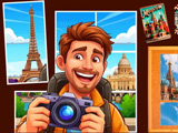 Relaxing City Puzzle: Travel & Collect Magnets