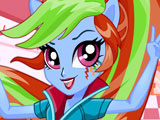 Equestria Girls: Rainbow Dash Spirit School Style Equestria Girls: Rainbow Dash Spirit School Style
