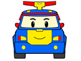 Robocar Poli Coloring Page